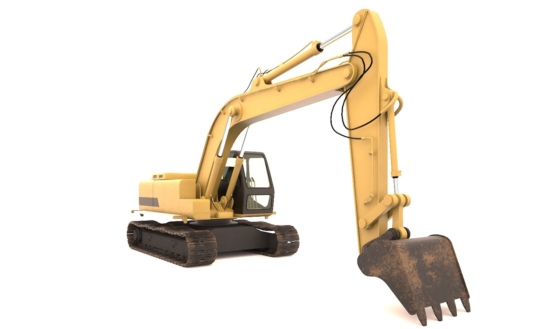 3d Model Rigging Excavator