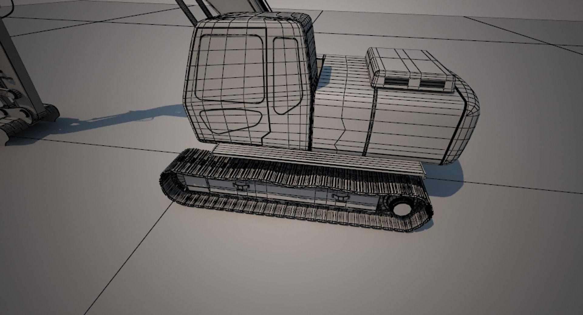 3d Model Rigging Excavator