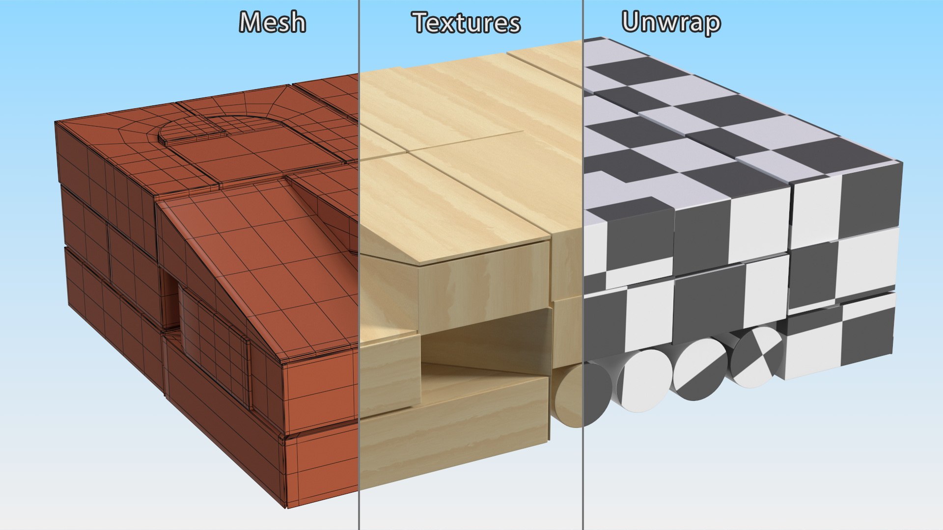 Wooden Constructor Model - TurboSquid 2243540