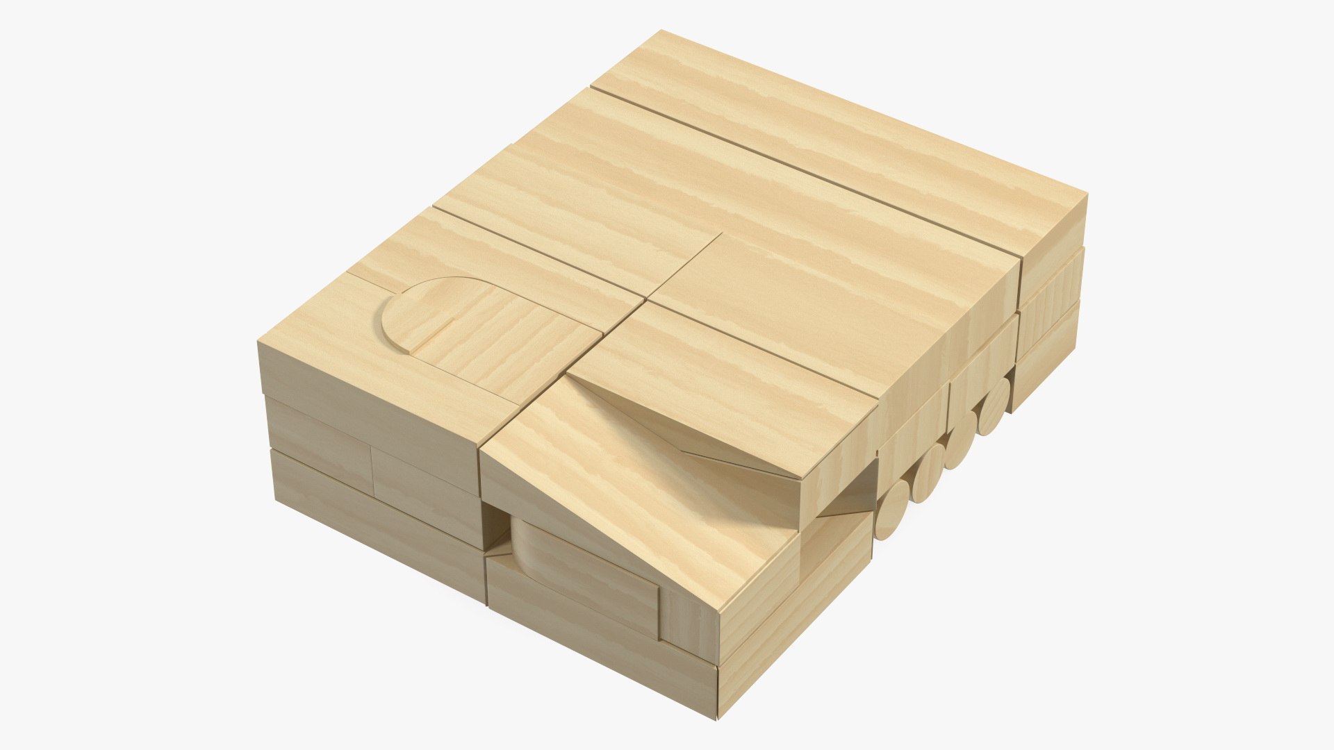 Wooden Constructor 3D model preview