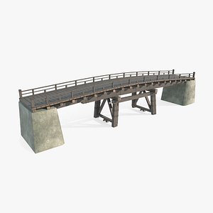 Ancient Wooden Arch Bridges in Asia 3D