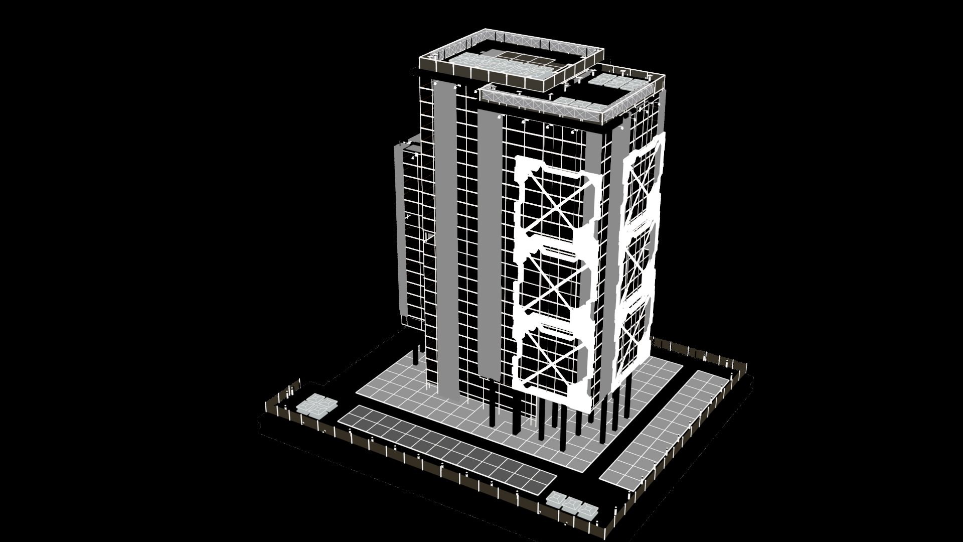 Futuristic Future Modern City Building Skyscraper 008 model ...