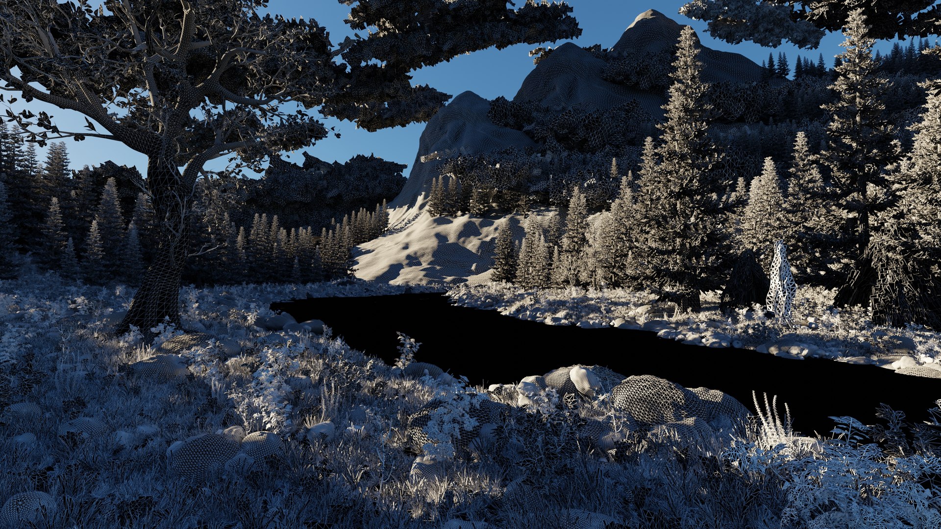 River Mountains Scene 3D https://p.turbosquid.com/ts-thumb/aO/8xo3Py/qe/wireframe/jpg/1653253978/1920x1080/fit_q87/f1a5b8c6dda0a21be9291b2703944f0e85005956/wireframe.jpg