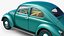 volkswagen beetle 1962 car 3D