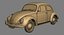 volkswagen beetle 1962 car 3D