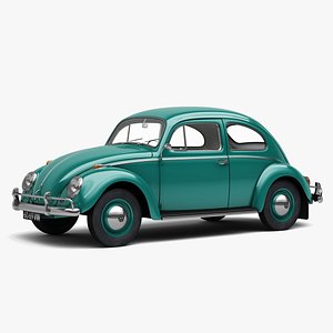 volkswagen beetle 1962 car 3D
