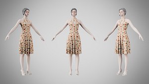 Dress 23 Terracotta Pebble Pattern