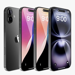 iPhone 16 Plus Black 3D