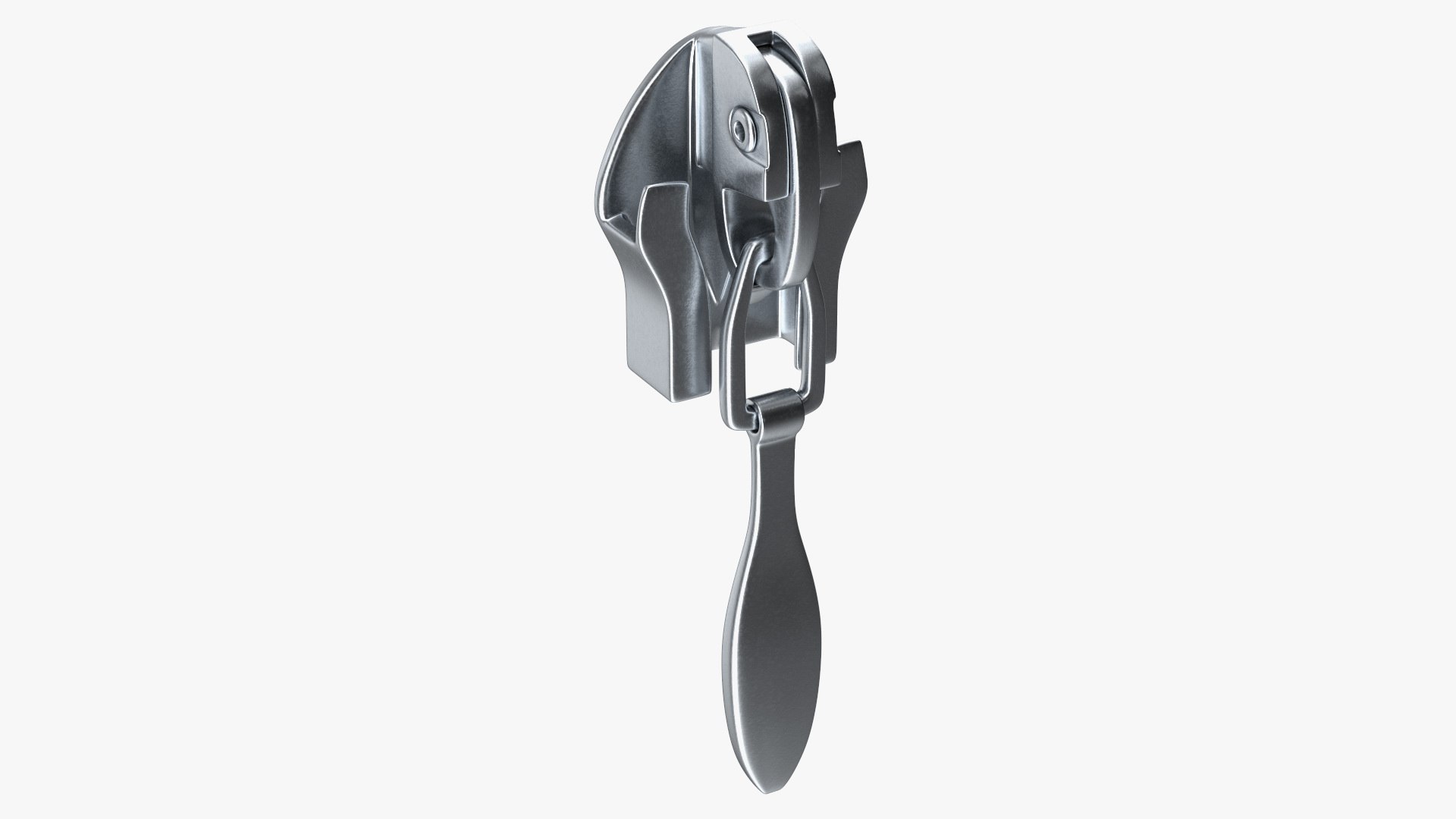 Slider for Nylon Coil Zipper Metal 3D model preview