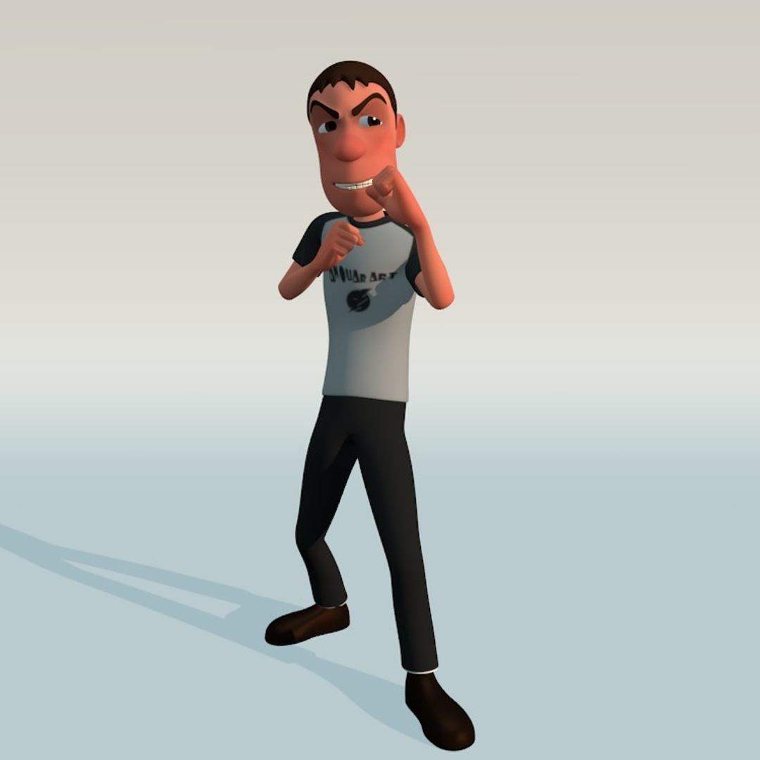 3d Character Rigged Farid Art