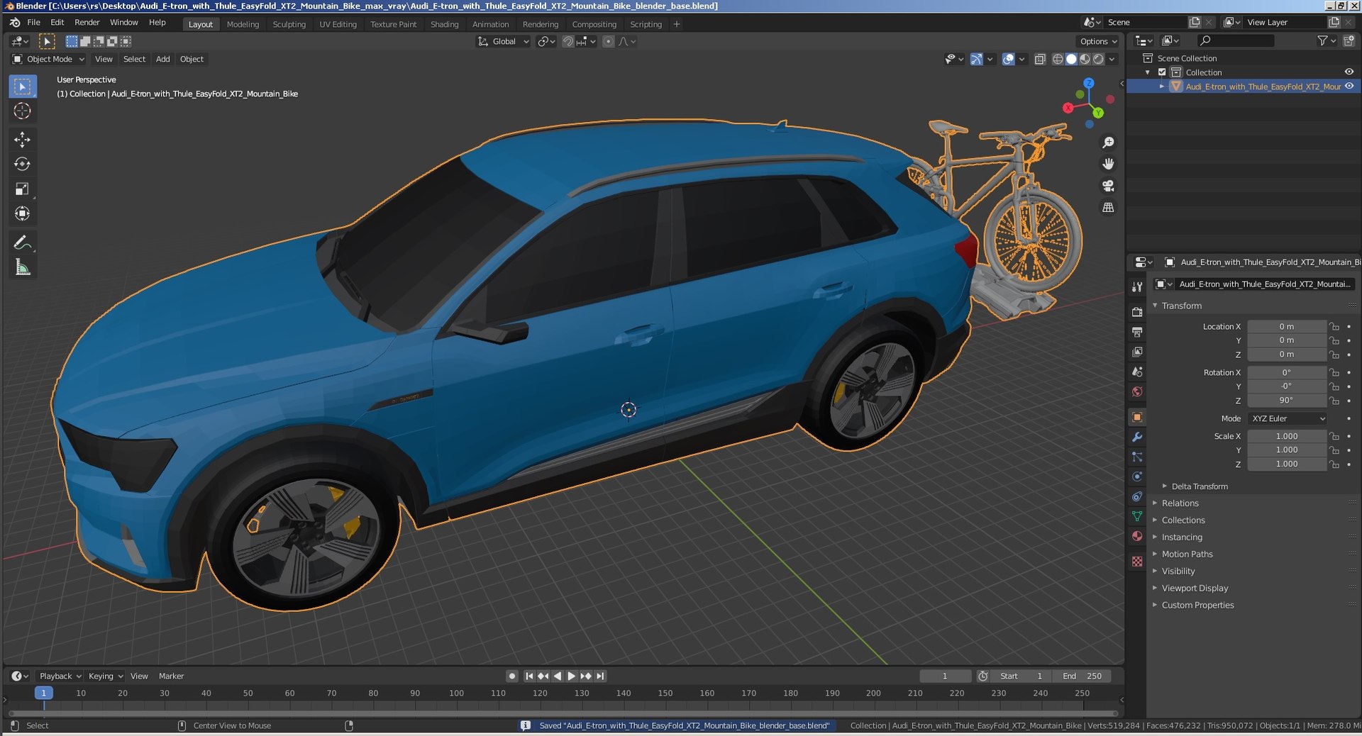 3D Audi E-tron with Thule EasyFold XT2 Mountain Bike https://p.turbosquid.com/ts-thumb/aO/QneSsv/Wv/audietronwiththuleeasyfoldxt2mountainbike3dmodel066/jpg/1622835518/1920x1080/fit_q87/d9bb85a3063fb285b9be220ec688b3679d10ab51/audietronwiththuleeasyfoldxt2mountainbike3dmodel066.jpg