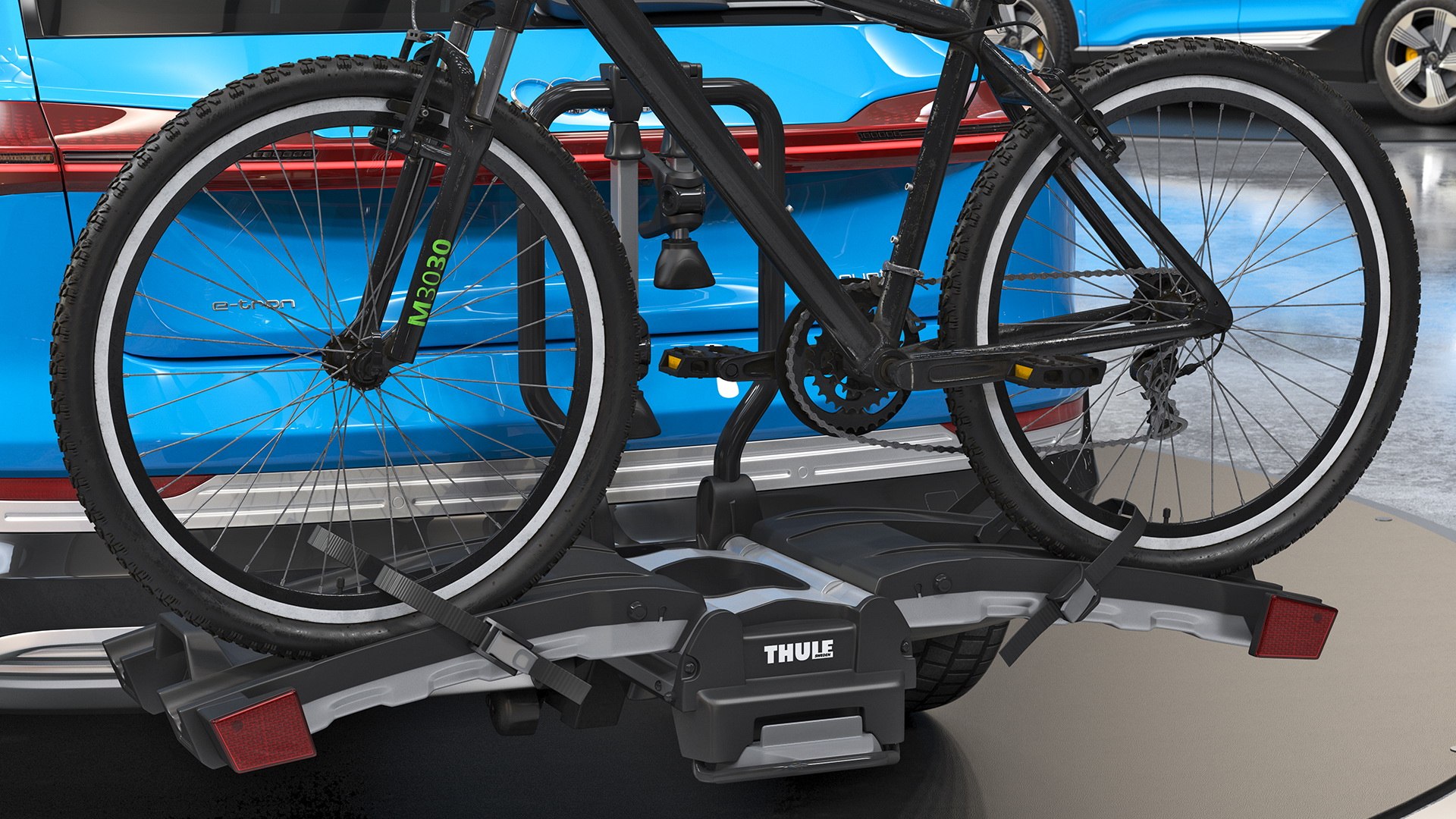 3D Audi E-tron with Thule EasyFold XT2 Mountain Bike https://p.turbosquid.com/ts-thumb/aO/QneSsv/wH/audietronwiththuleeasyfoldxt2mountainbike3dmodel010/jpg/1622835238/1920x1080/fit_q87/b8ff4c531f2b94fc75aa570fbf0423ccea7399c9/audietronwiththuleeasyfoldxt2mountainbike3dmodel010.jpg