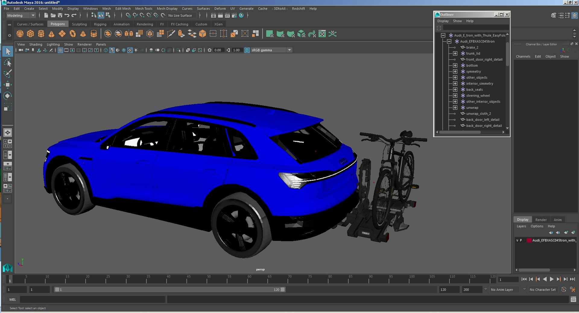3D Audi E-tron with Thule EasyFold XT2 Mountain Bike https://p.turbosquid.com/ts-thumb/aO/QneSsv/xv/audietronwiththuleeasyfoldxt2mountainbike3dmodel068/jpg/1622835524/1920x1080/fit_q87/dc01bd538eccac2f504d66e66afe02653219d0c1/audietronwiththuleeasyfoldxt2mountainbike3dmodel068.jpg