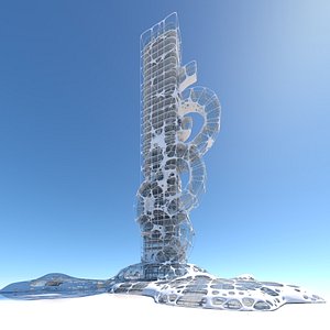 modern futuristic cities building model