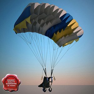3d parachute v2 model
