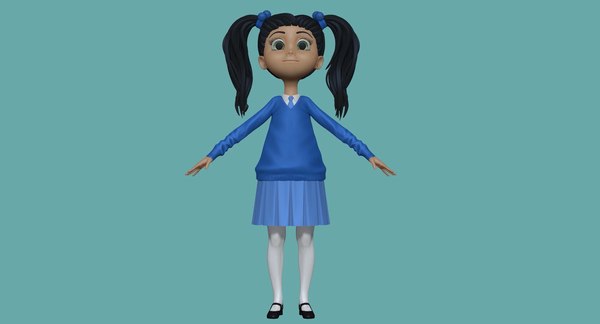 sculpt student cartoon h2o2 obj
