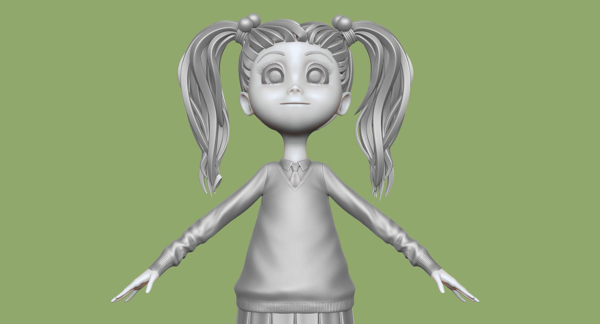 sculpt student cartoon h2o2 obj