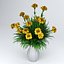 室内植物盆栽花 3D 模型