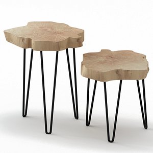 3D model slab coffee tables
