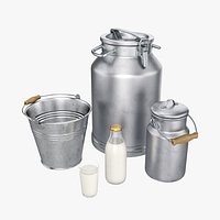 Milk containers set