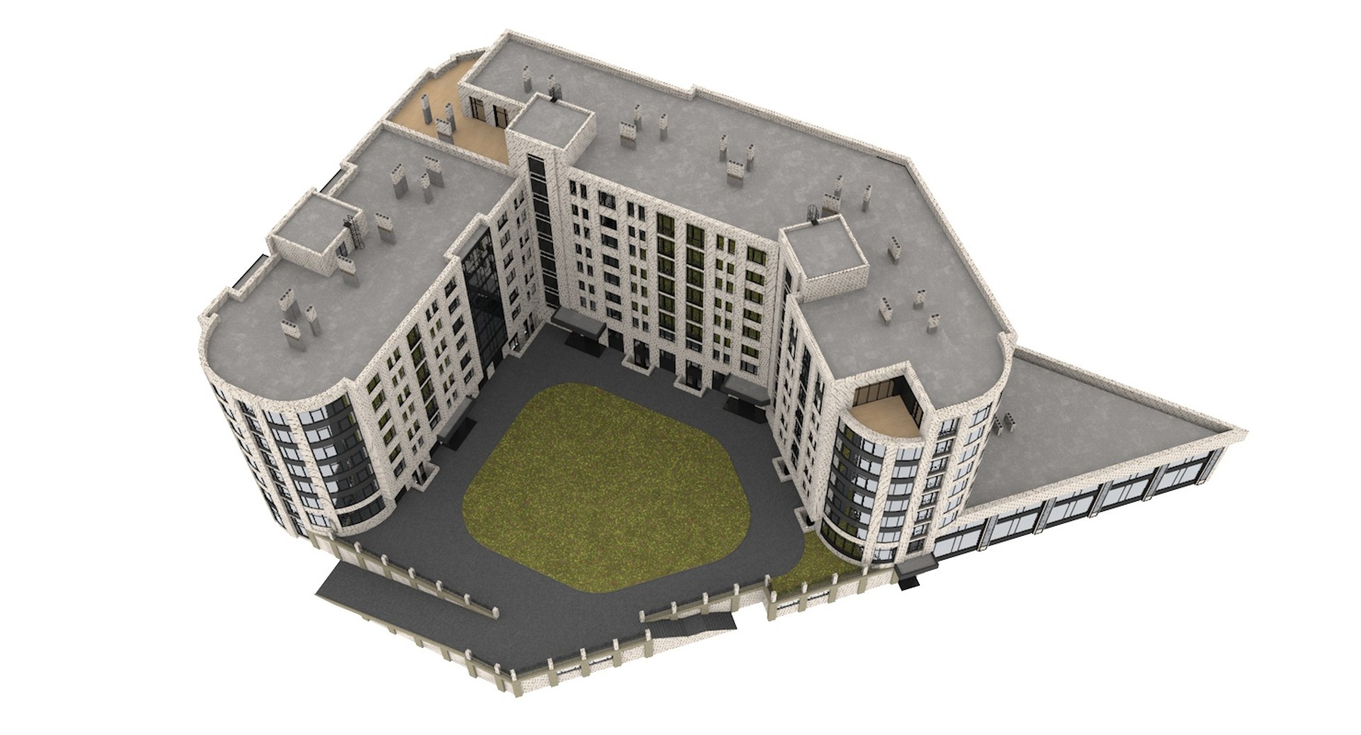 Residential Apartment Condominium 3D Model - TurboSquid 1218114