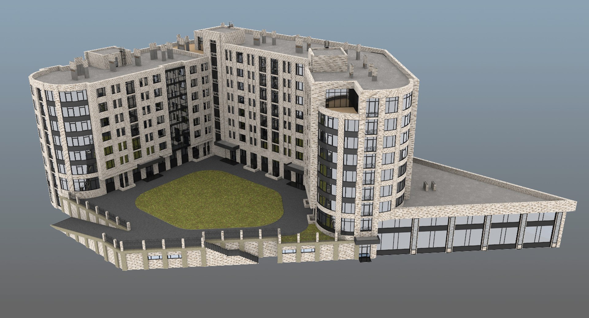 Residential Apartment Condominium 3D Model - TurboSquid 1218114