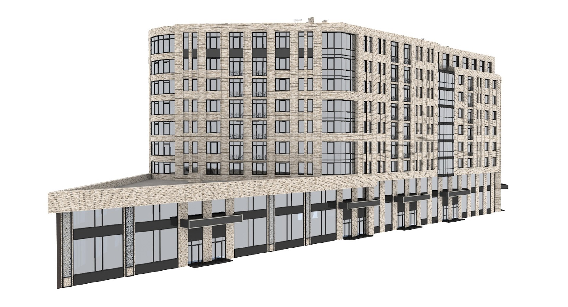 Residential Apartment Condominium 3D Model - TurboSquid 1218114