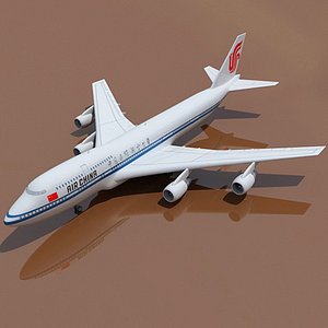 3d model of b 747 china