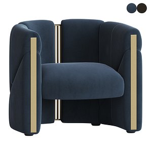 3D model visionnaire petra armchair