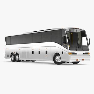 3D Charter Bus Rigged for Maya
