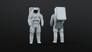 3D model NASA XEMU Artemis Spacesuit Rigged