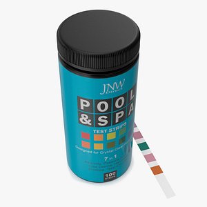 3D model Pool and Spa Test Strips Jar JNV Direct