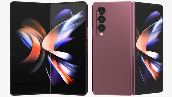 galaxy z fold4 burgundy