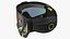 Airsoft Paintball Protective Mask Black Yellow