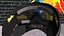 Airsoft Paintball Protective Mask Black Yellow