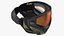 Airsoft Paintball Protective Mask Black Yellow