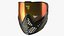 Airsoft Paintball Protective Mask Black Yellow