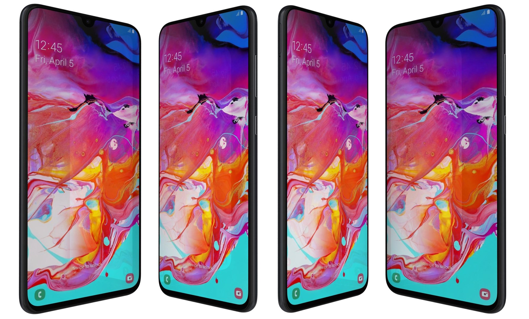 3D Samsung Galaxy A70 Colors - TurboSquid 1397617