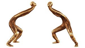 Abstract human sculpture