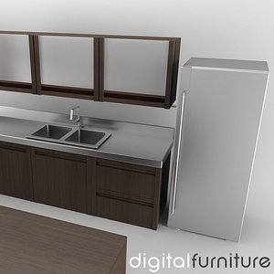 3d model kitchen