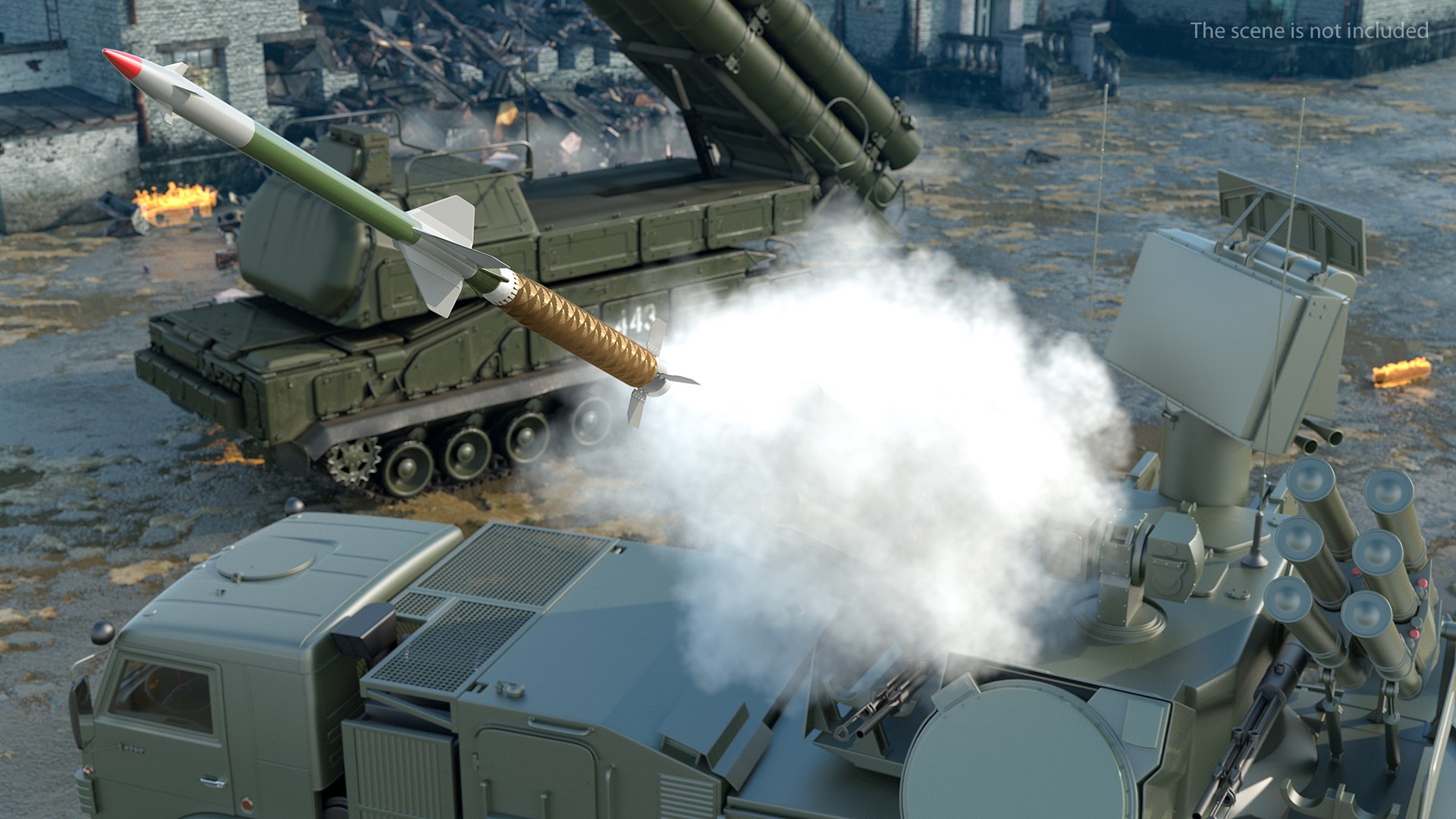 Surface to Air Missile Generic 3D model preview