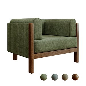 Niwar Armchair Single Seater 3D