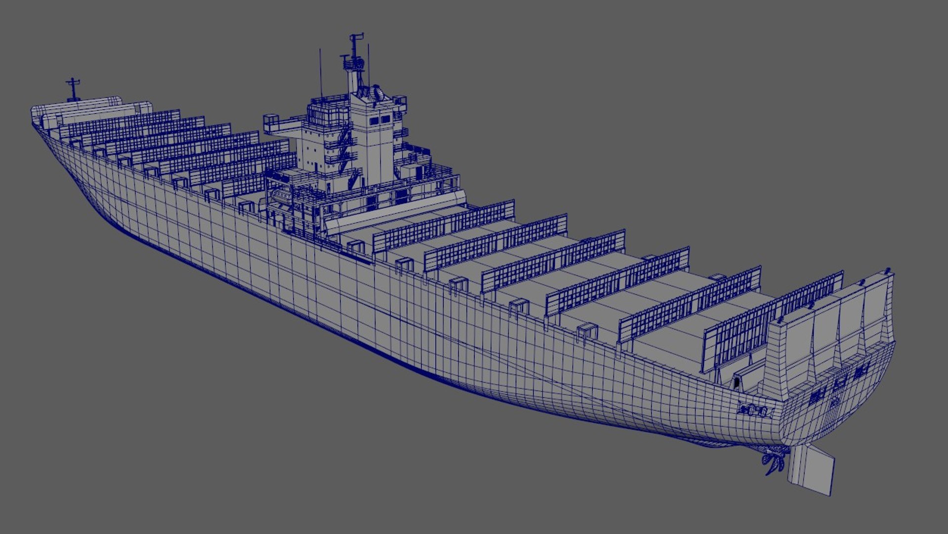 Cargo Container Ship 300m 3D Model - TurboSquid 2281989