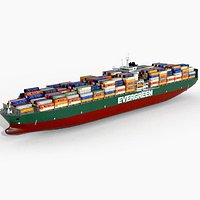 Cargo container ship 300m
