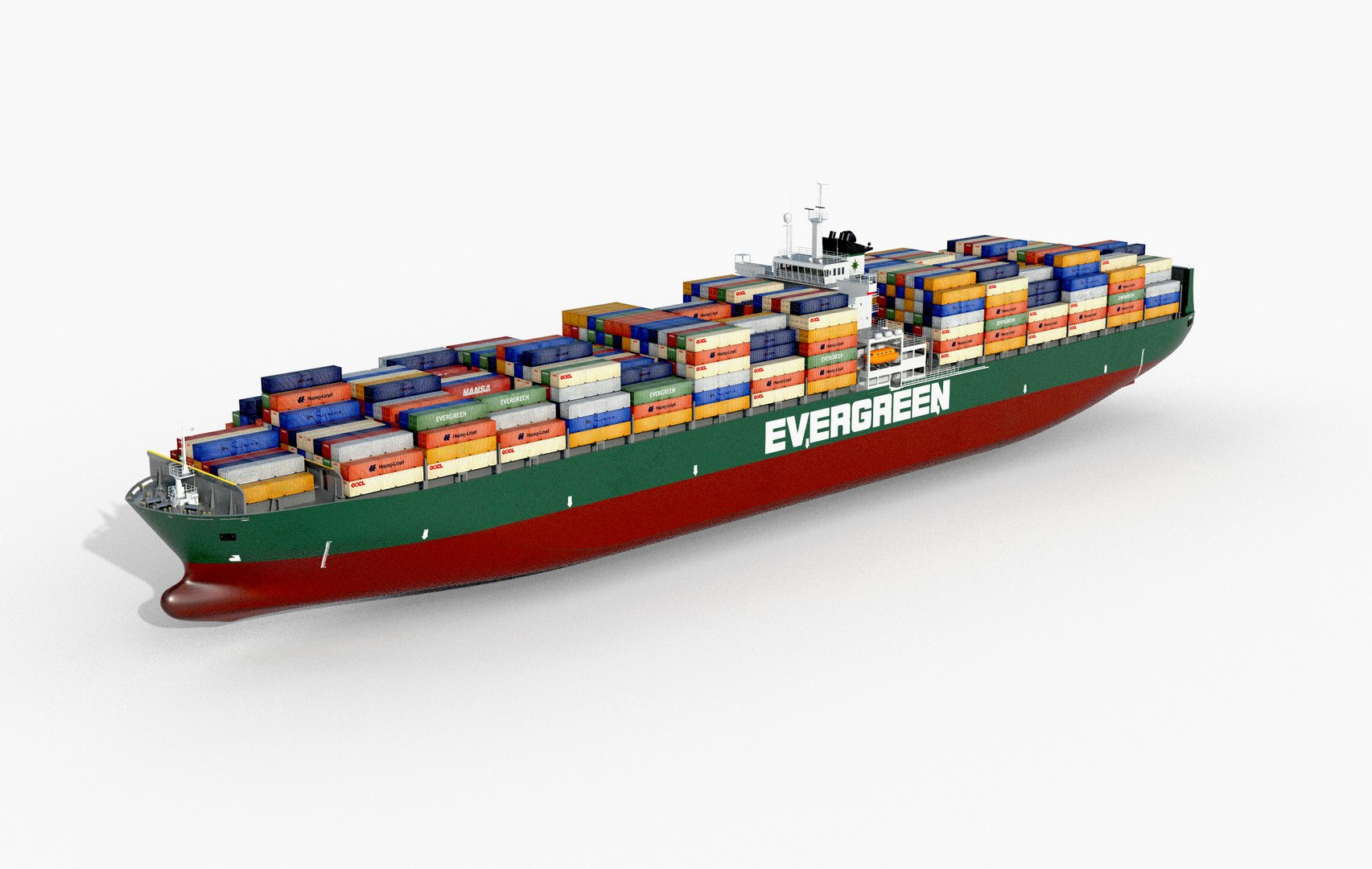Cargo Container Ship 300m 3D Model - TurboSquid 2281989