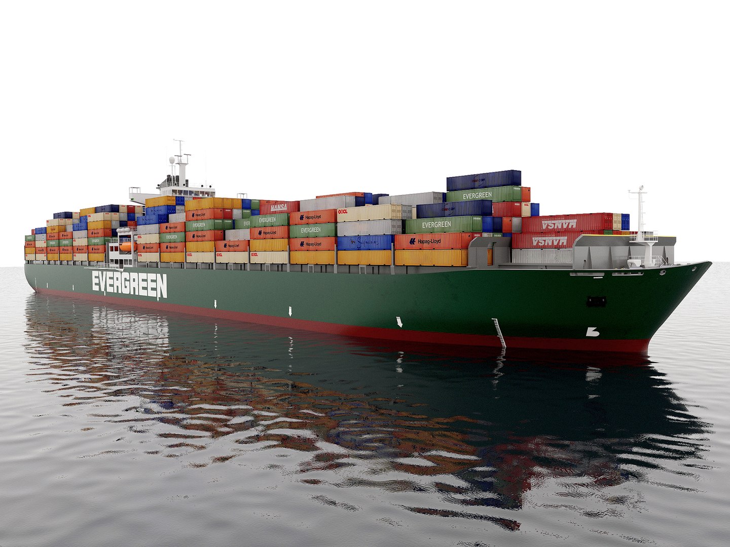 Cargo Container Ship 300m 3D Model - TurboSquid 2281989