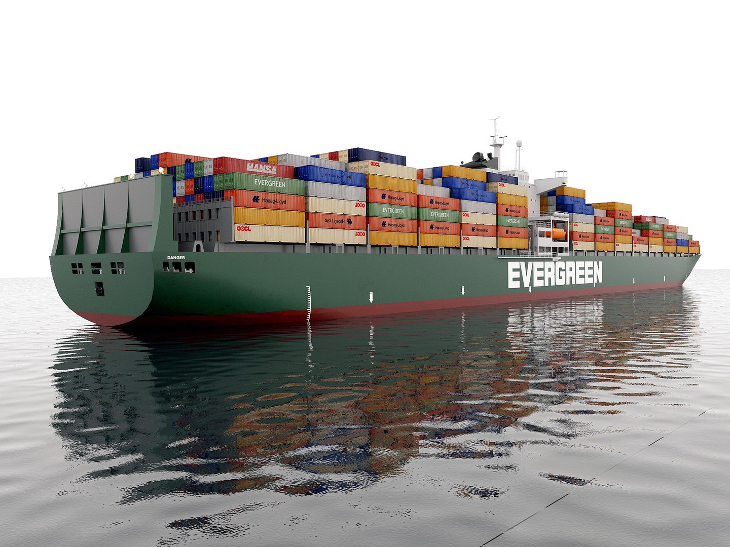 Cargo Container Ship 300m 3D Model - TurboSquid 2281989
