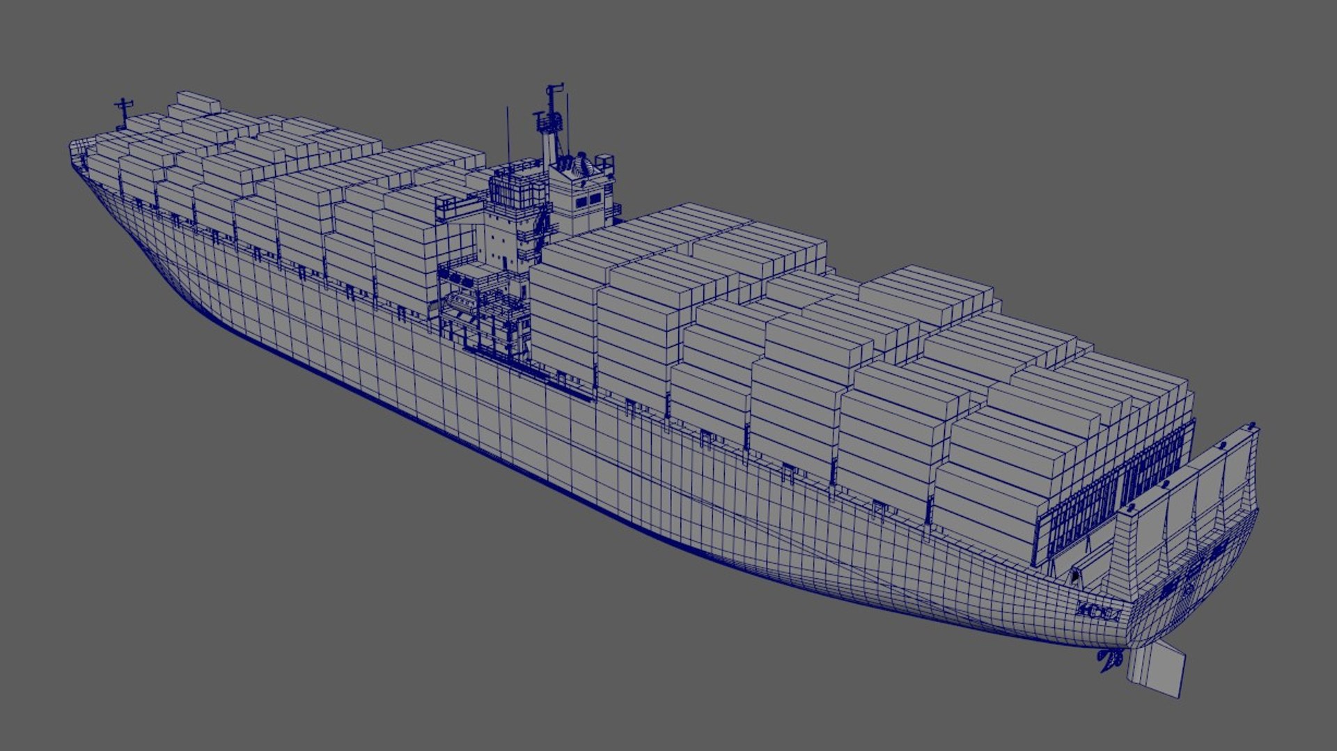Cargo Container Ship 300m 3D Model - TurboSquid 2281989