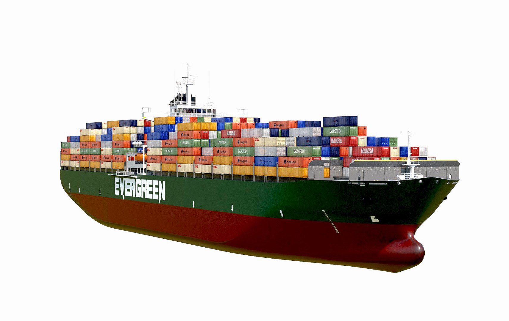 Cargo Container Ship 300m 3D Model - TurboSquid 2281989