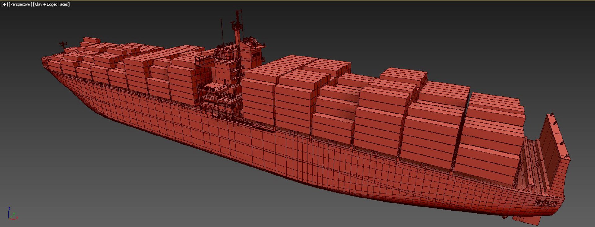 Cargo Container Ship 300m 3D Model - TurboSquid 2281989